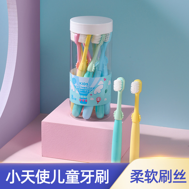 儿童牙刷软毛适用6-9-12岁宝宝男孩女孩学生小头家用牙刷批发厂家