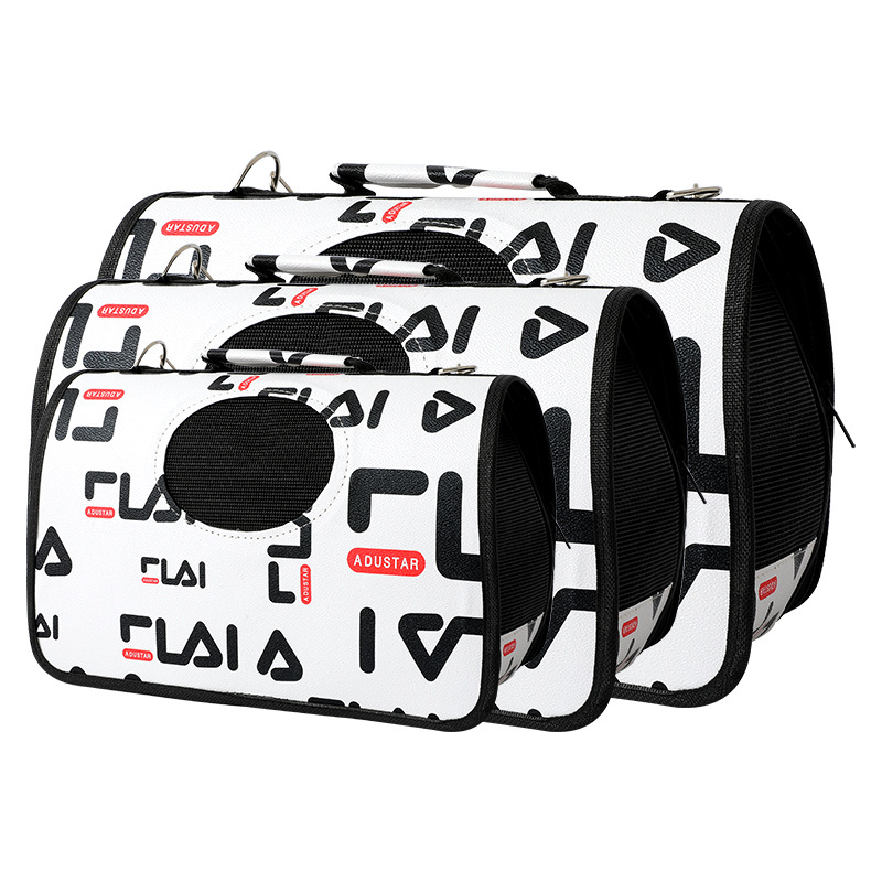 New Oxford fabric folding portable three-piece set for cat bags, pet bags, single-shoulder bags and pet supplies Specification image
