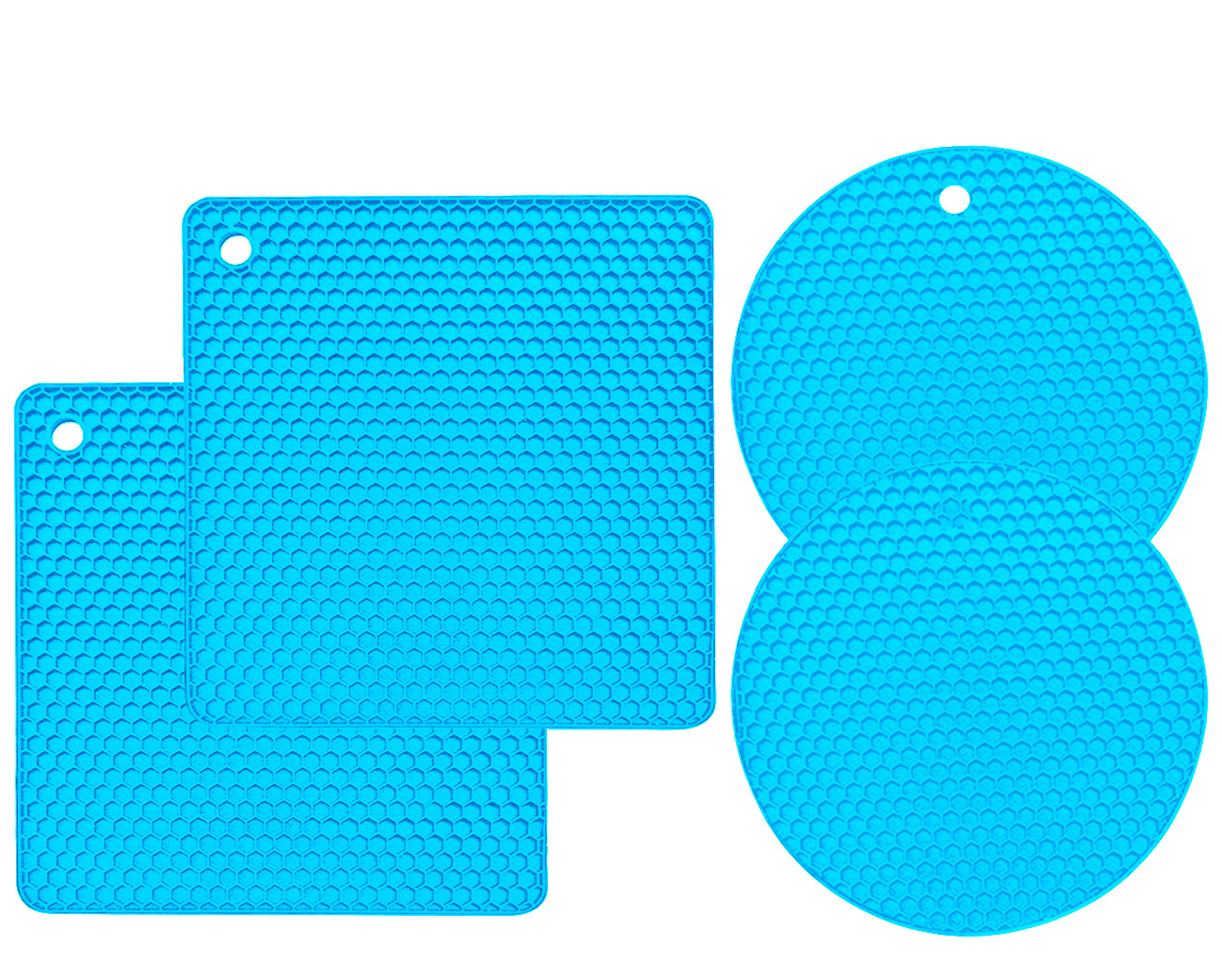 Creative silicone square round placemat silicone heat shield rubber mat table cushion silicone square heat shield
