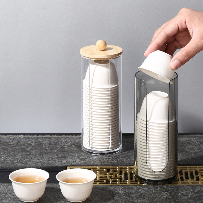 Food-grade rice husk kung Fu tea cups, small cups, thickened high-temperature resistant, travel tea sets, tea tasting cups, disposable tea cups Application Scenario