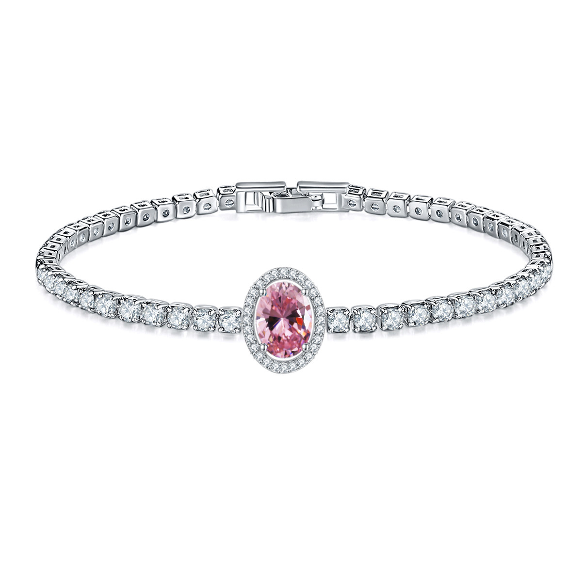 The water-drop studded bracelet of Kashi jewelry is a bestseller. It is a fashionable and luxurious cross-border creative micro-inlaid zircon jewelry from Europe and America Specification image