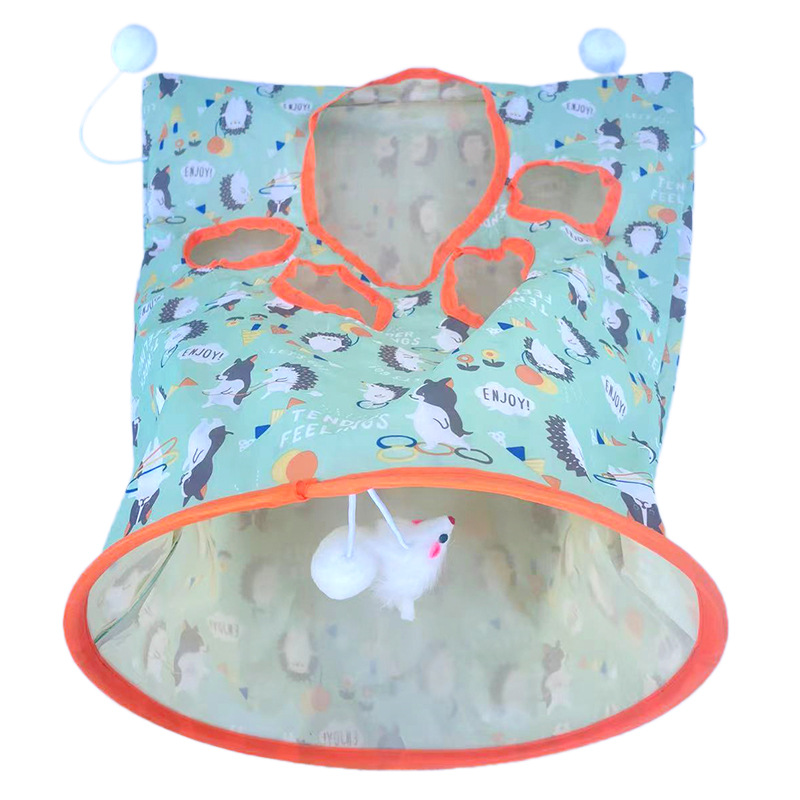 Amazon Cross-Border New Pet Supplies Cat Tunnel Cat Drill Bag Rolling Dragon With Ring Paper Interactive Cat Toy Manufacturers Item Picture