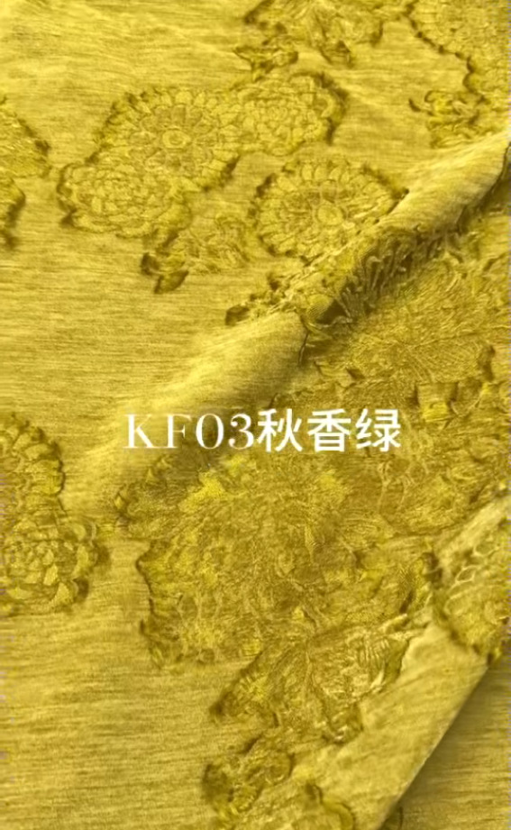 2025秋冬人丝雪尼尔金属丝雪尼尔提花面料西装礼服婚服布料详情1