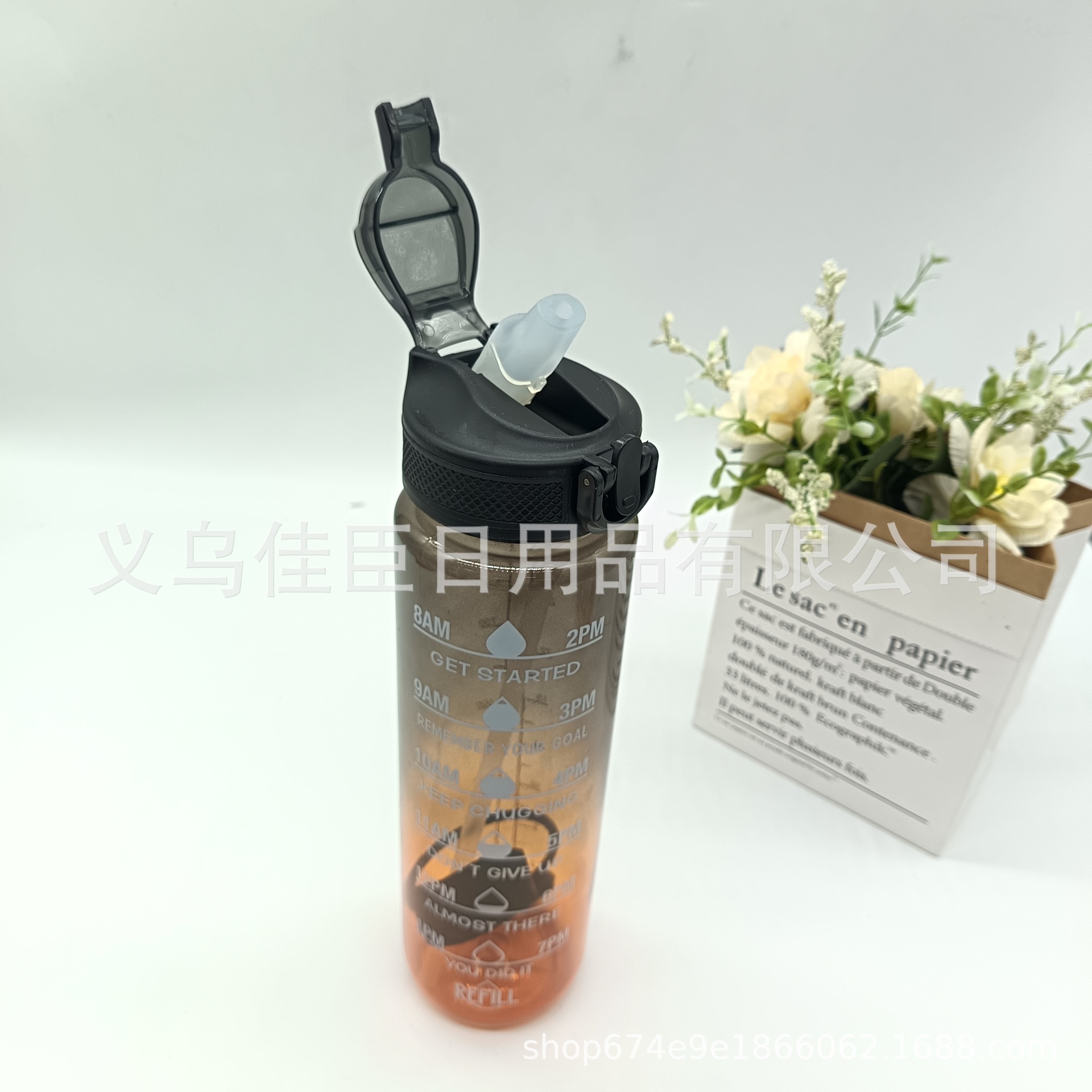 Colorful gradient space cup, sports water bottle, portable drinking cup for boys and girls, anti-drop and cool student work cup Application Scenario