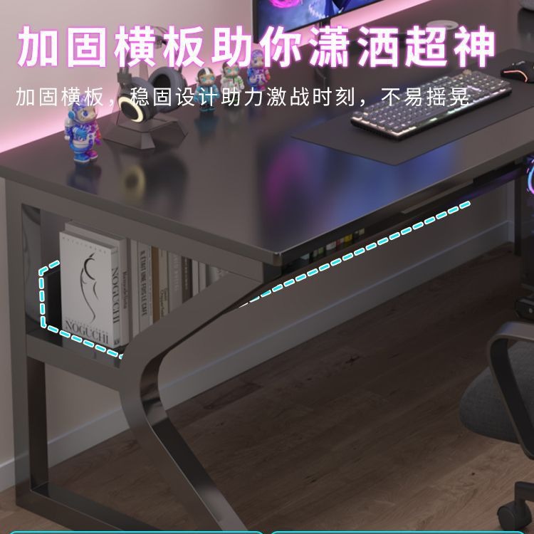 Desktop white home computer desk, simple bedroom desk, workbench table, office desk, easy gaming and e-sports desk Application Scenario