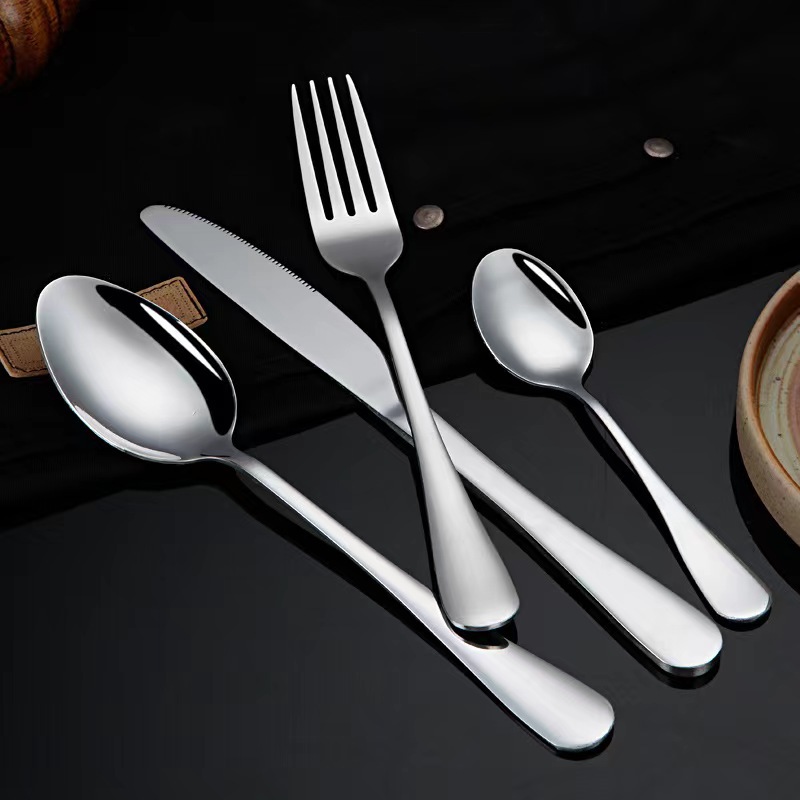 西餐刀叉勺1010不锈钢餐具  家用甜品咖啡搅拌勺餐厅西餐简约刀叉
