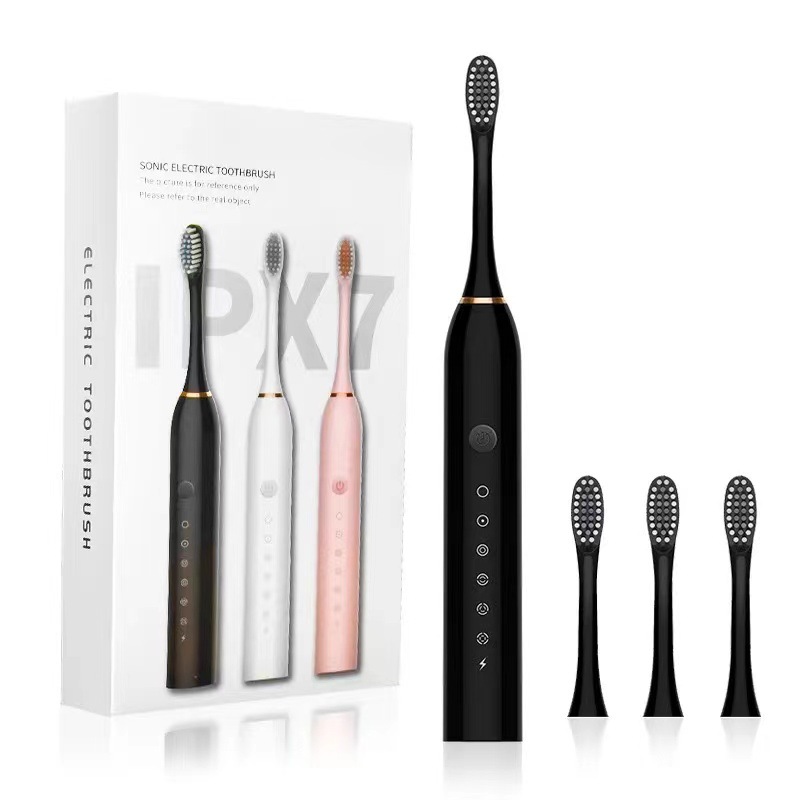 Cross-border best-selling soft-bristled electric toothbrushes, couple models, adult models, charging models, soft-bristled brush heads, factory wholesale in stock