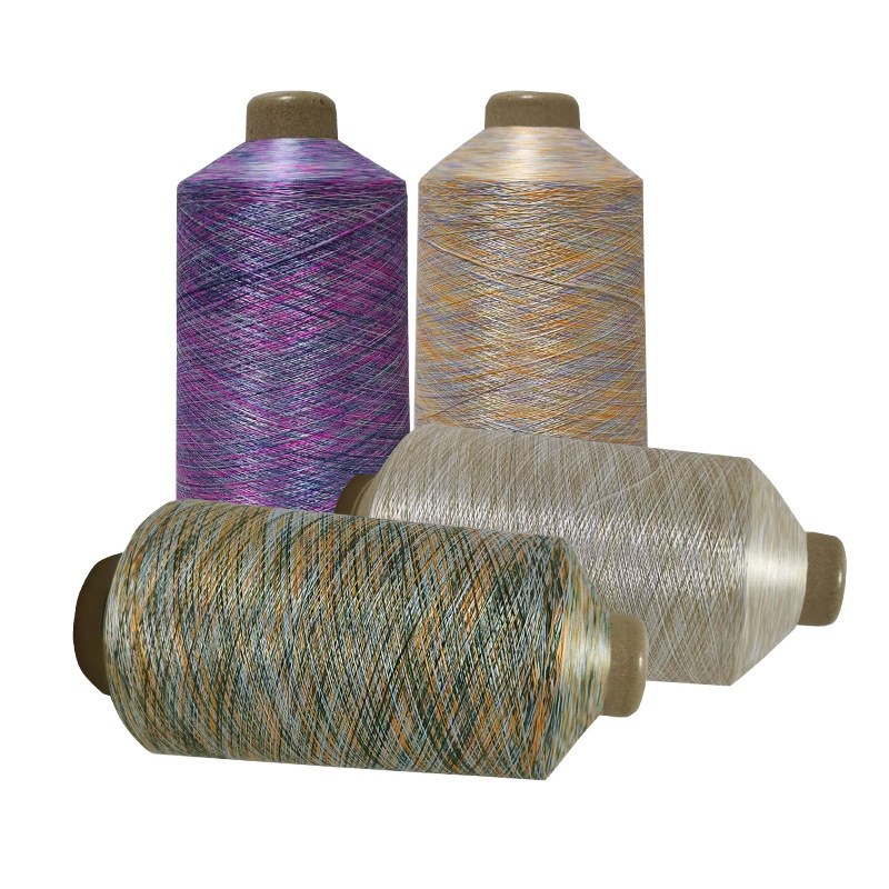 Polyester high-elasticity segment dyed yarn, polyester high-elasticity filament, with multiple functions and specifications available in stock. We have our own factory for polyester yarn pic 6