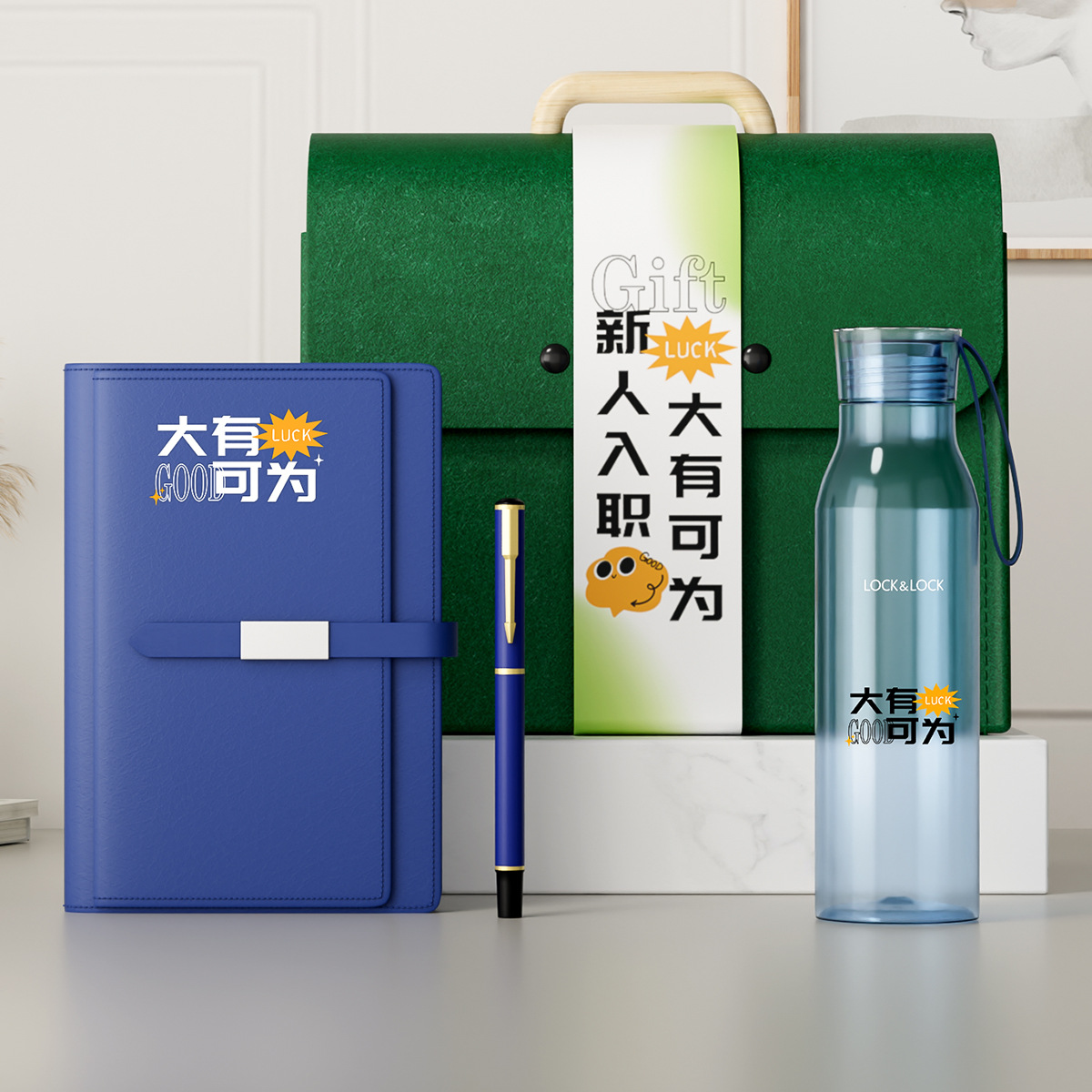 New employee onboarding package comes with employee welfare souvenirs, creative small gifts, high-end souvenirs, and logo printing Application Scenario