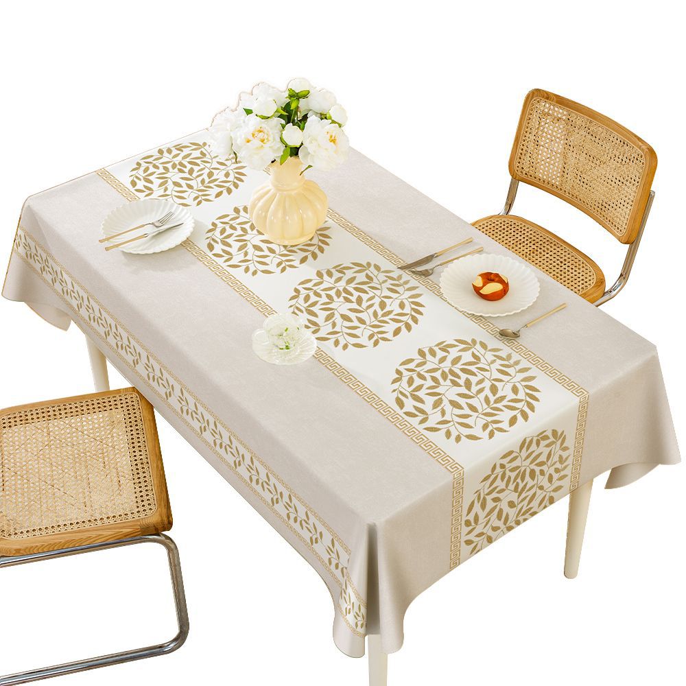 桌布/PVC桌布/桌布学生北欧/软玻璃桌垫/桌布简约白底实物图