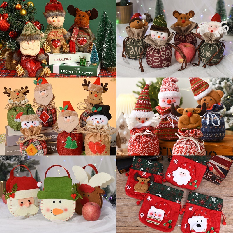 Christmas Decorations Christmas Gift Bag Christmas Candy Bag Christmas Fruit Bag Christmas Apple Bag Christmas Tote Bag