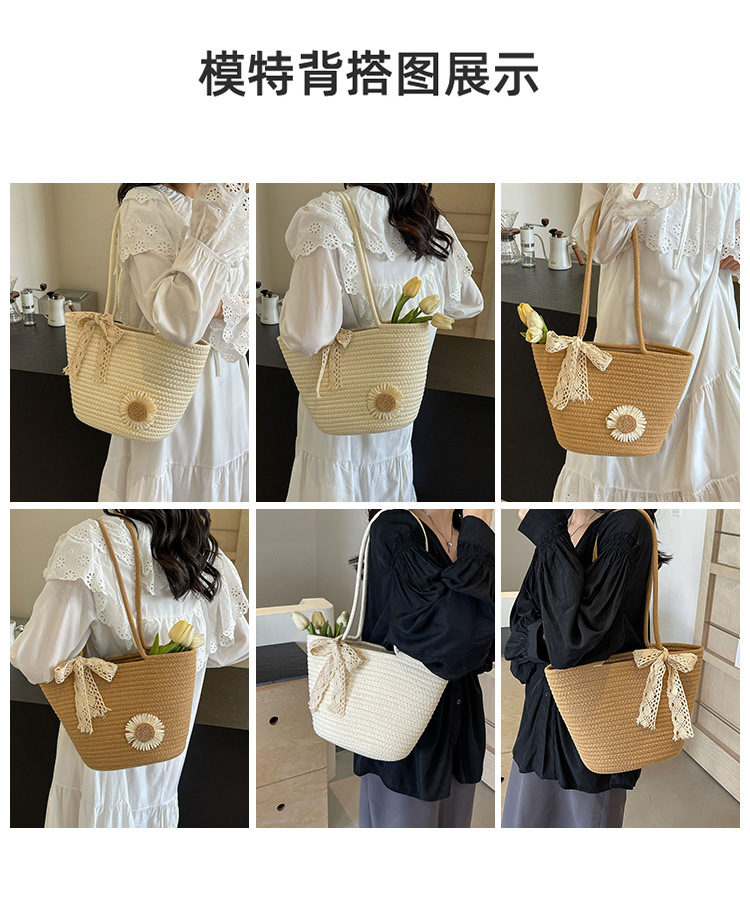 早春新款大容量手工编织包包女托特包女ins外出运营度假包女2025详情8