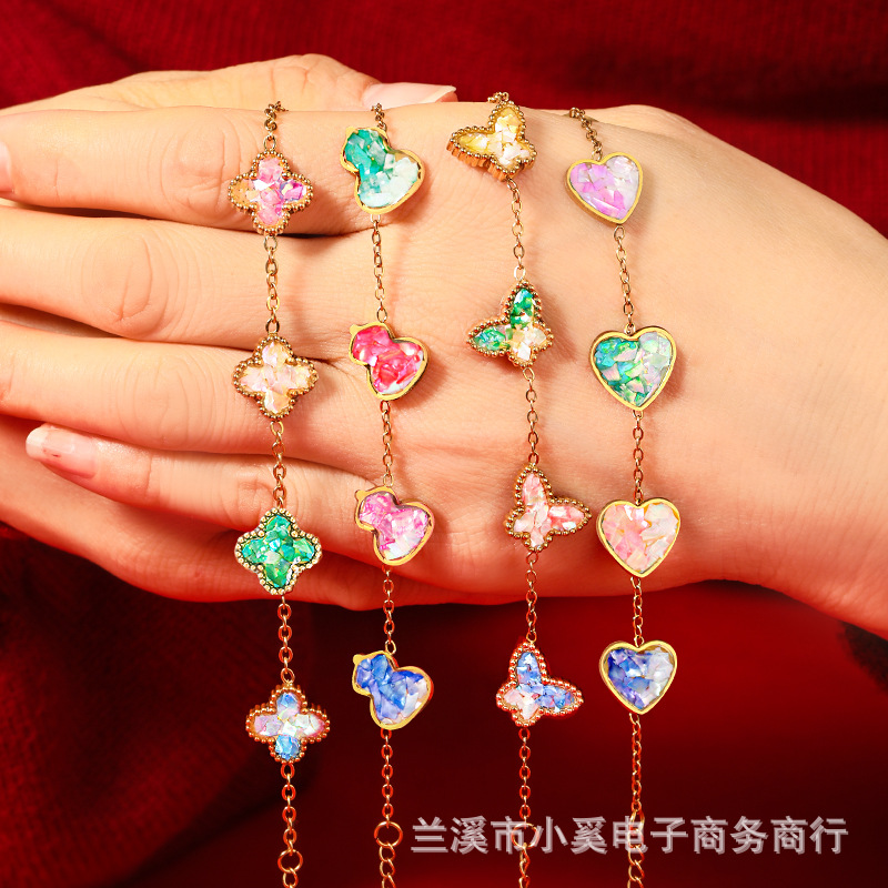 Intangible cultural heritage handmade mother-of-pearl inlay bracelet diy brooch material package salon event Scale moth butterfly hairpin accessories gift details Picture