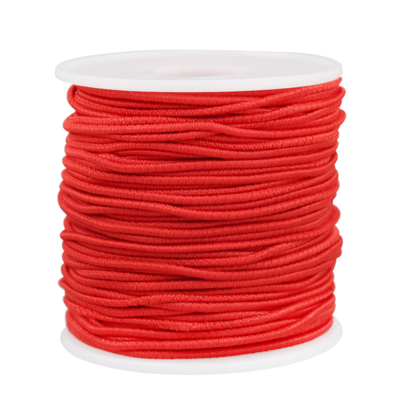New core-wrapped Buddhist prayer bead elastic string 50-meter / 100-meter cultural play bracelet elastic string elastic band Item Picture
