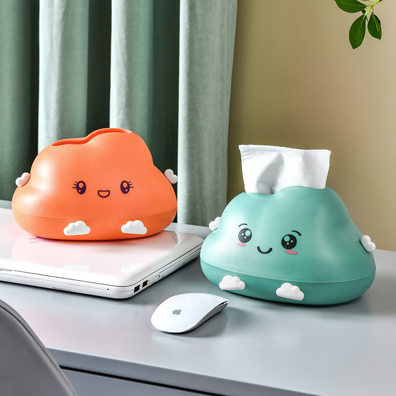 Creative Cloud Tissue Box Home Living Room Paper Box High-End Bedroom Table Cute Paper Box Decoration Advanced Sense Application Scenario