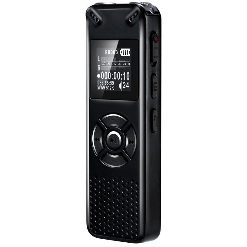 One-click recording digital voice recorder, MP3 player, external playback function, voice recorder factory direct sales Item Picture