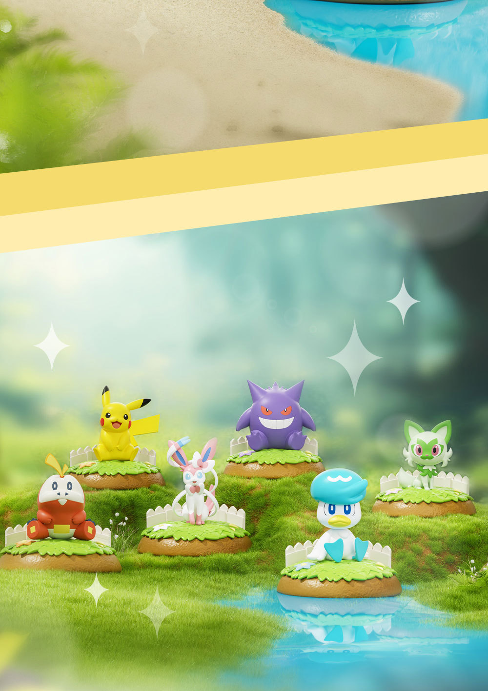 宝可梦正版皮卡丘车载摆件排排坐停车号码牌潮玩可爱耿鬼口袋妖怪详情11