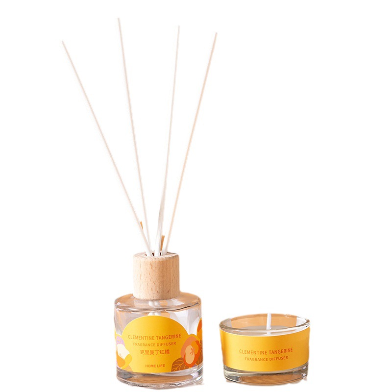 Two-piece set of home flameless scented candles, long-lasting fragrance for living room and bedroom, perfume ornament, car odor removal fragrance 1 Item Picture