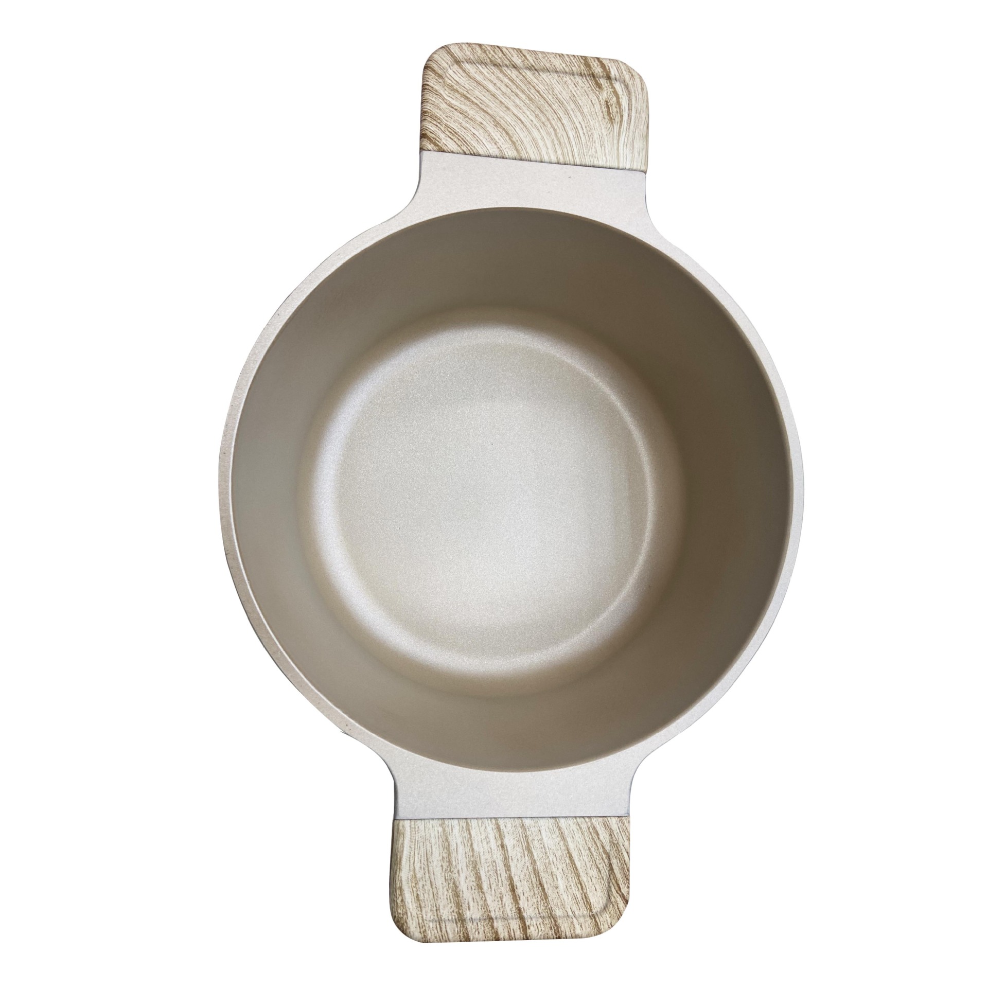 10-piece set of wood-grain imitation soup pot (mixed colors) Specification image