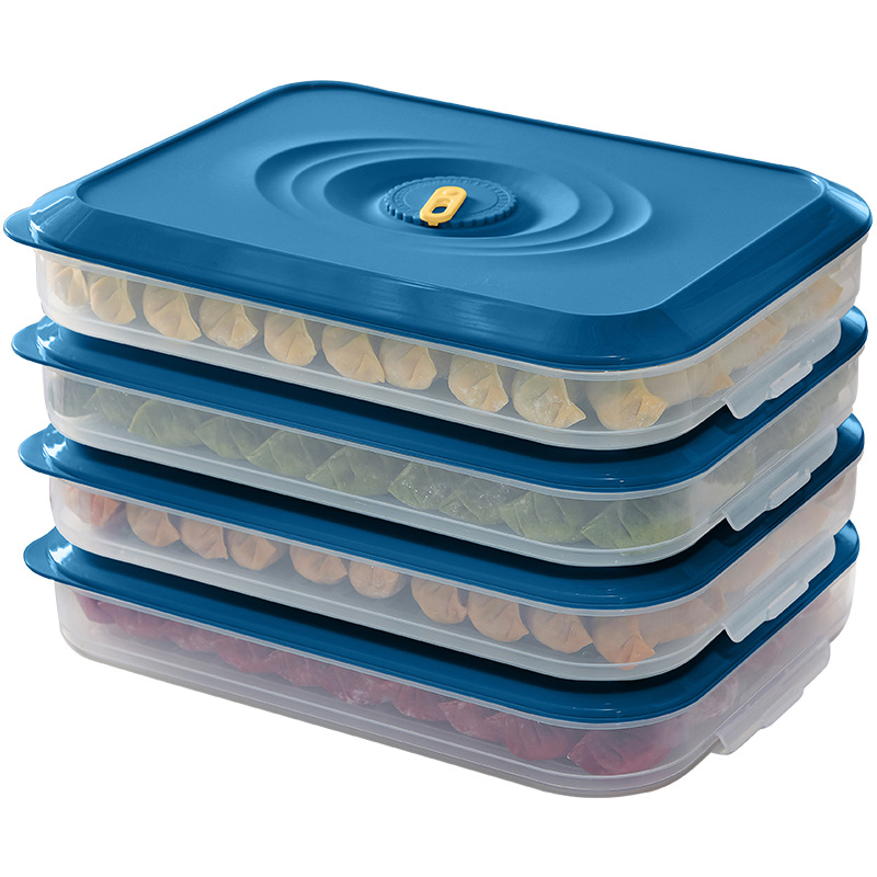 Dumpling box, frozen dumplings, multi-layer quick-frozen, household refrigerator storage box, fresh-keeping box, dumplings, frozen cold wontons, egg box Item Picture
