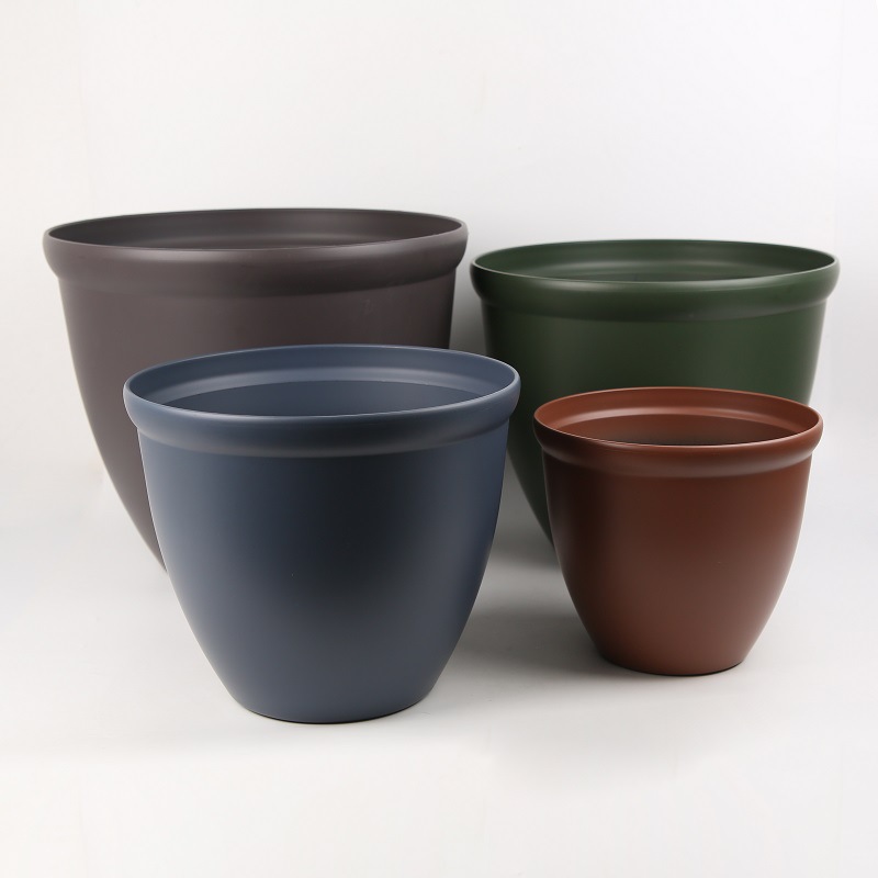 Antique paint drawing plastic flower pot for home decoration Yiwu wholesale factory Garden balcony basin hotel plant pot antique paint drawing plastic flower pot for home decoration Long Dashen garden flower pot full figure