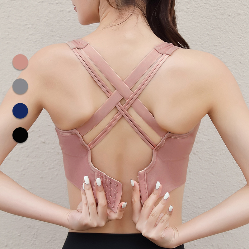 The 2022 new high-strength sports bra is shockproof and can be worn outside as a cross-shaped one-piece undergarment for women
