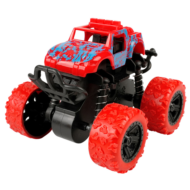 Cross-Border Inertial Four-Wheel Drive Stunt Rotating Off-Road Vehicle Model Children's Toy Car Playground Stalls Factory Direct Supply Item Picture