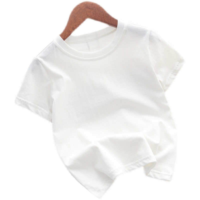 For boys, girls and children, there are white T-shirts and half-sleeved tops. For boys, there are solid-colored short-sleeved uniform class clothes. For children, there is pure cotton and pure white Application Scenario