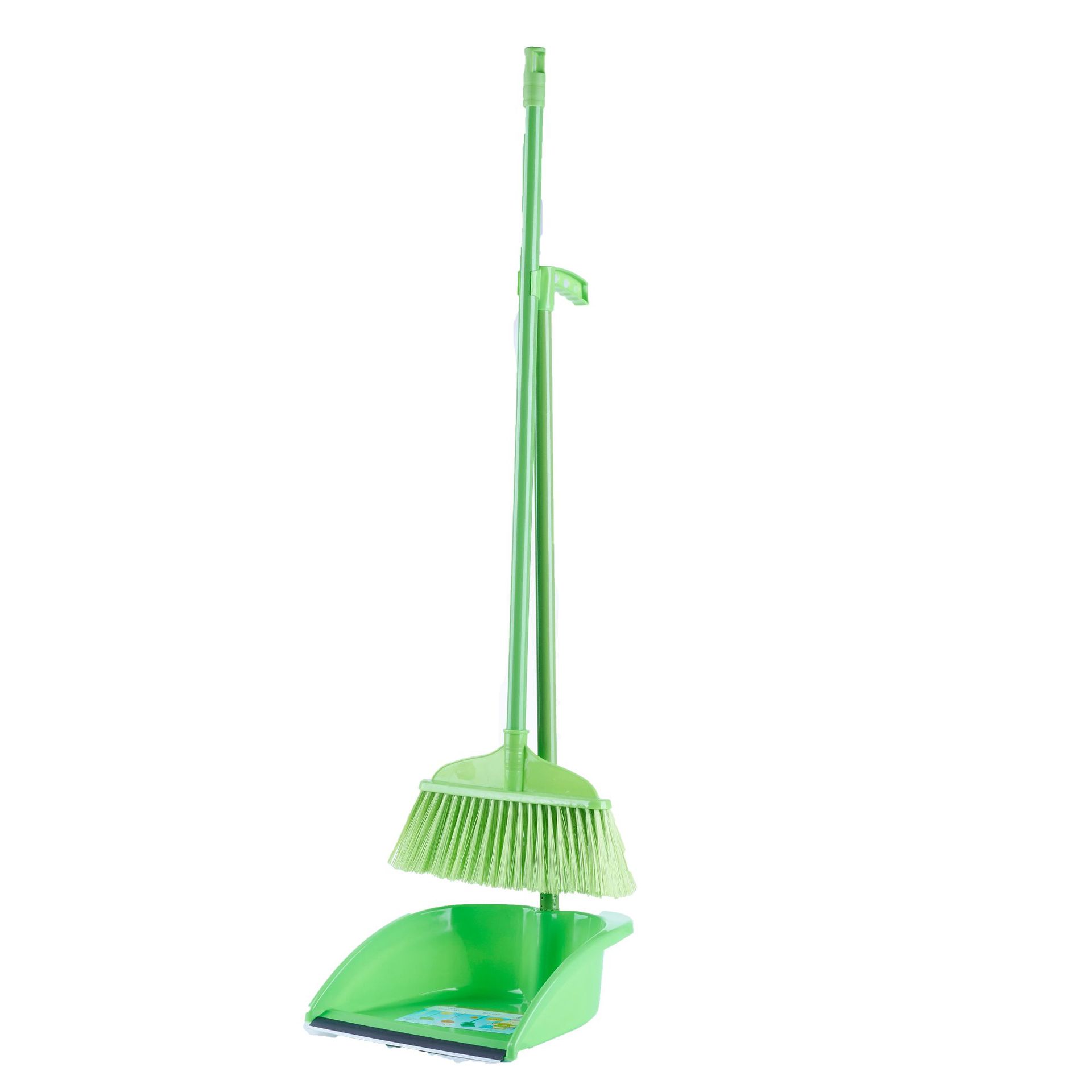Hot-selling household plastic broom and dustpan sets, wholesale of broom and dustpan sets, department stores, supermarkets, street stalls and small shops Item Picture