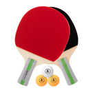 得力安格耐特F2330乒乓球拍学生运动锻炼比赛用品横拍送3只乒乓球
