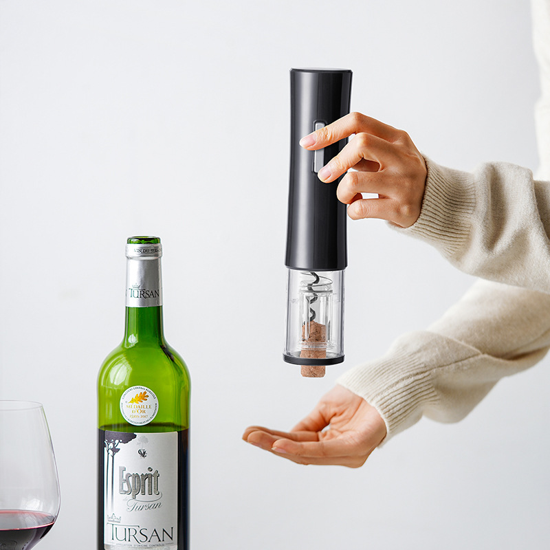 Factory Can Print Christmas Tree Pattern Labor Saving 4 In 1 Pour Wine Vacuum Plug Electric Wine Bottle Opener Set Gift Box Specification drawing