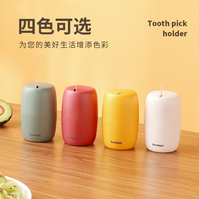Toothpick Box Home Press Automatic Pop Creative Light Luxury Fashion Living Room Coffee Table Portable Toothholder Item Picture
