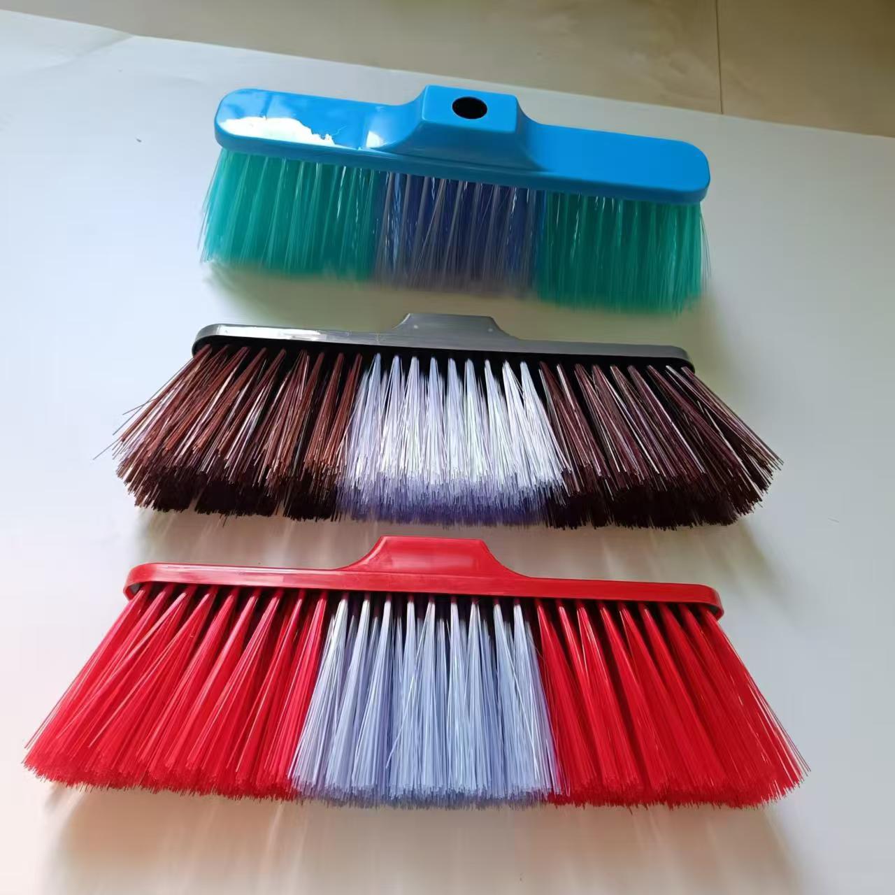 Hot-selling plastic broom heads for household outdoor floor cleaning, thick shell, heavy weight, direct supply from domestic and foreign trade export manufacturers details Picture