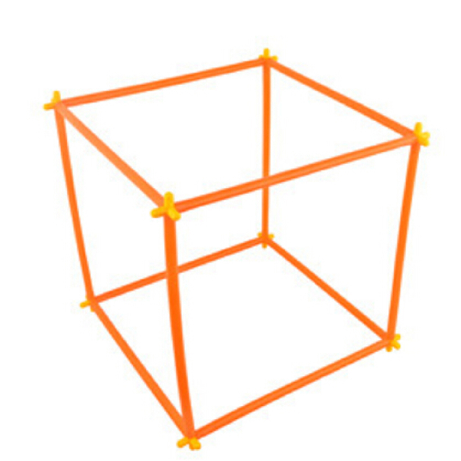 智力棒 吸管积木拼插玩具 结构模型科技小制作 DIY白底实物图