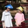 New children's fan cap, summer sun protection empty top cap, cartoon bear fashion sun hat, adjustable USB charging Specification image