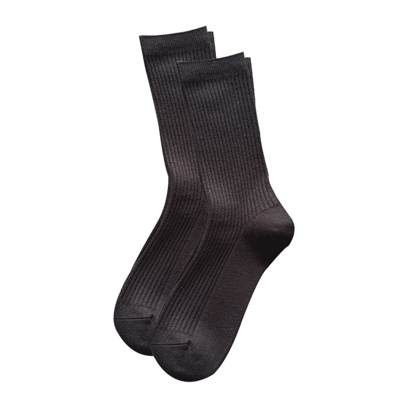 One-piece consignment of wool socks for women, new autumn and winter solid color thickened warm Zhuji women's socks, one-piece consignment of double-needle cashmere mid-calf socks Item Picture