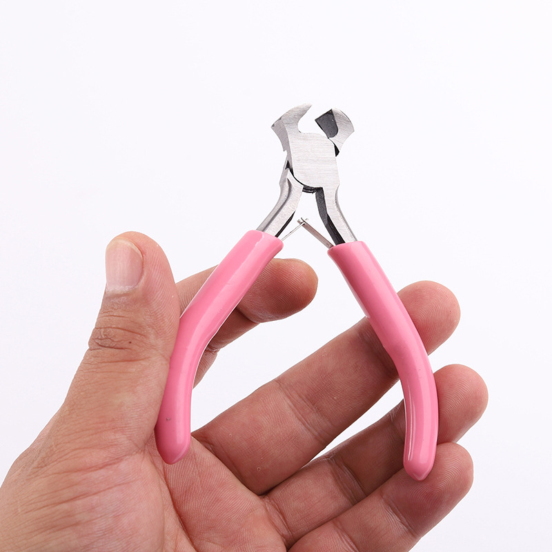 Pink mini pliers 9-piece DIY jewelry tool pliers, jewelry pointed-nose pliers, mini tool pliers details Picture