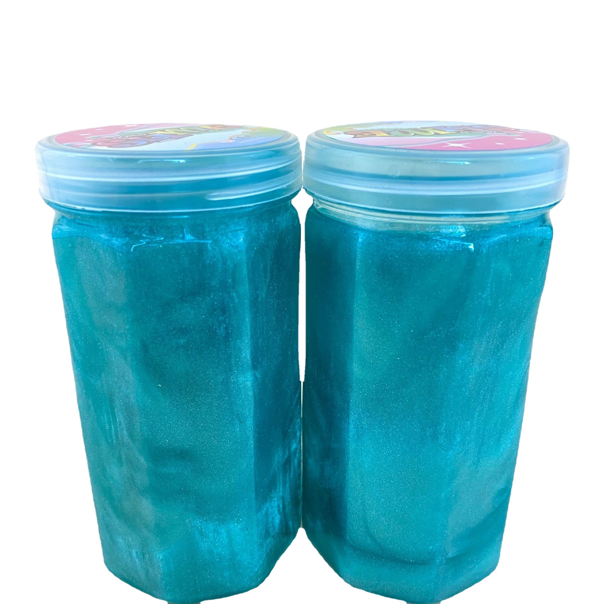 水晶泥diy/炫彩色起泡胶白底实物图