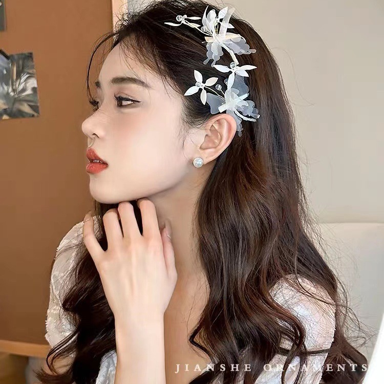 Children's Super Fairy Hairpin Headpiece Girl Princess Little Girl Hairpin Headpiece Show Dance Host Hairpiece details Picture