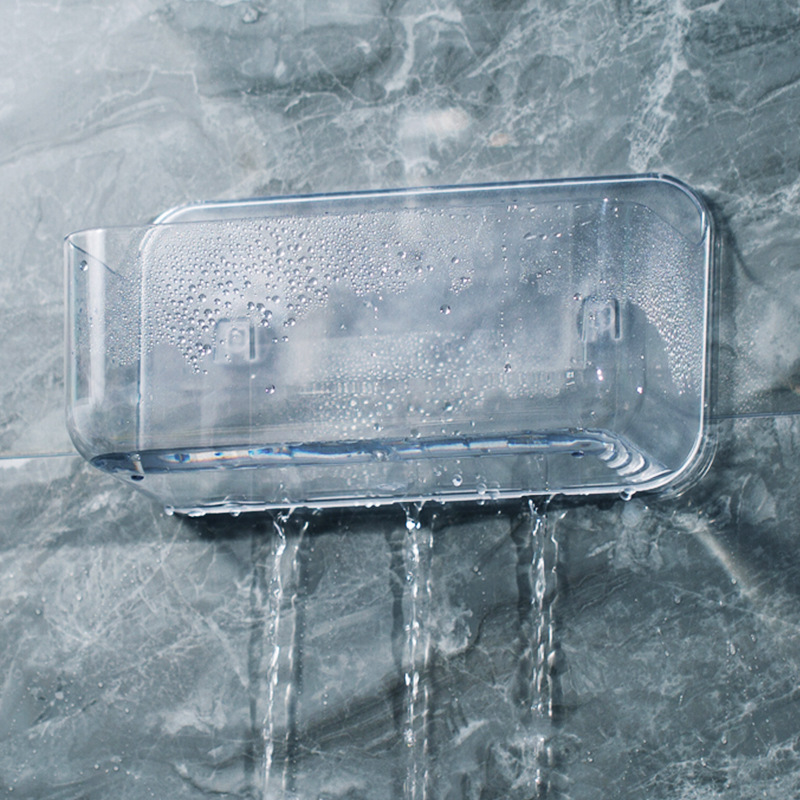 Factory direct sales of seamless adhesive shelving, bathroom wall, kitchen and bathroom storage boxes, no need for drilling, bathroom shelving Application Scenario