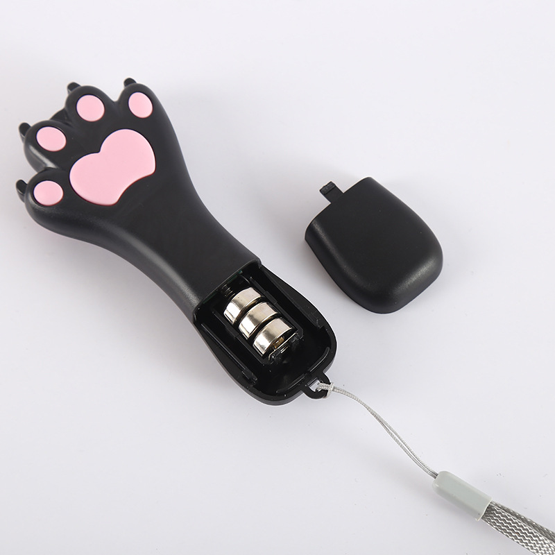 创意激光猫爪手电筒逗猫多用途紫光验钞手电筒白光照明钥匙扣手电详情图4