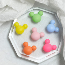 2021 new Japanese cute Macaron Micky Nail Accessories Stereoscopic frosted color Cream Nail Decoration