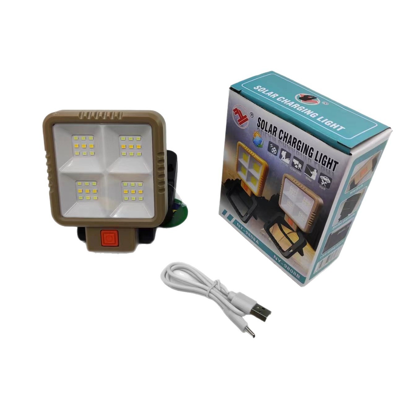 New multi-functional household led emergency light, usb charging, outdoor camping solar lighting lamp, mini portable lamp Item Picture