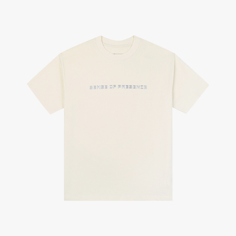 voitlus collaboration genuine 270g trendy brand T-shirt for men, fluid silver heavy industry round neck loose pure cotton couple's top T-shirt Item Picture