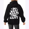 Cross-border foreign trade Tuislay women's large-sized pullover sweatshirt with back printing and cute pattern hooded sweatshirt Specification image