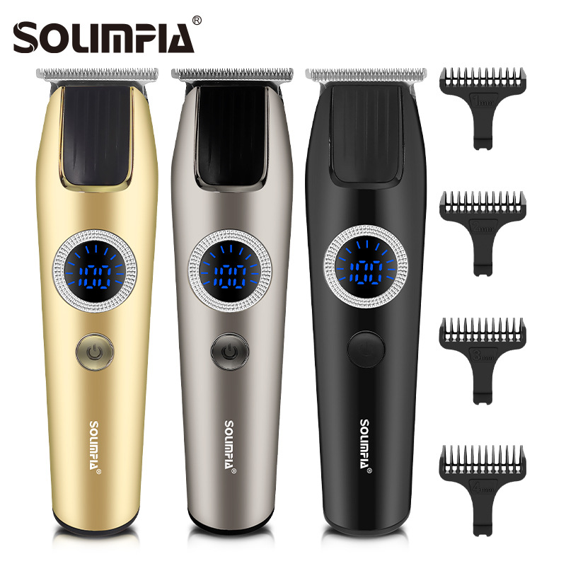 SOLIMPIA electric hair clipper, men's electric hair clipper, portable hair razor, shaving head, salon engraving hair clipper Item Picture