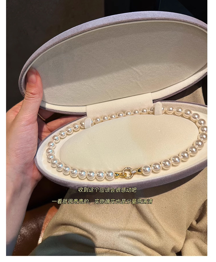 珍珠项链配饰女秋冬不掉色锁骨链轻奢小众高级感简约串珠颈链饰品详情1