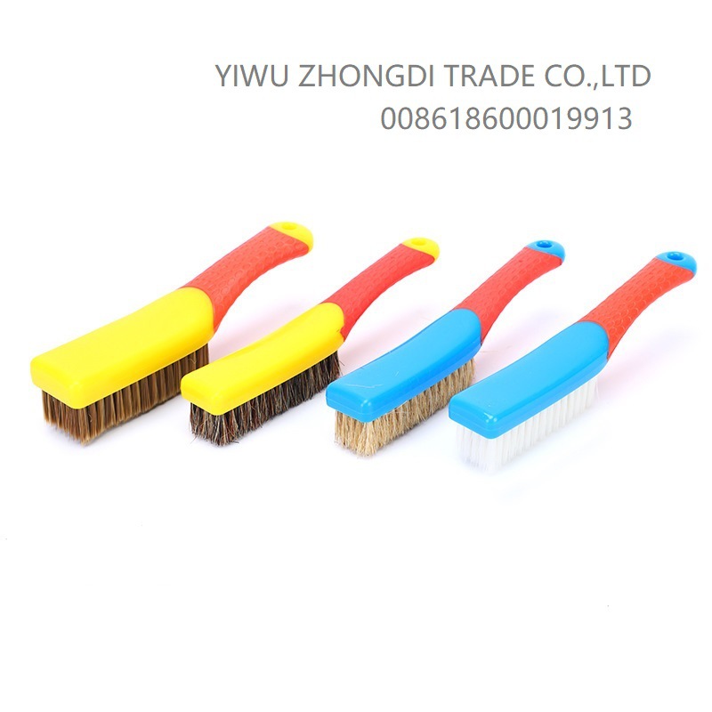 硅胶柄文玩刷/文玩工具/纳米刷子/软硬猪鬃毛刷/硬毛刷白底实物图