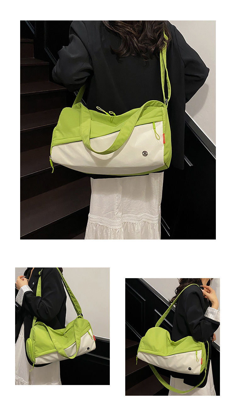 跨境韩版包包女2025新款防水尼龙包时尚新月包百搭轻便斜跨包详情9