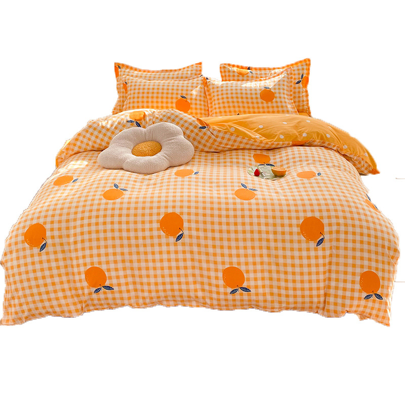 Wholesale 4-piece bed gift sets, home textile brushed 4-piece sets, 1.5-meter and 1.8-meter student daily necessities Item Picture